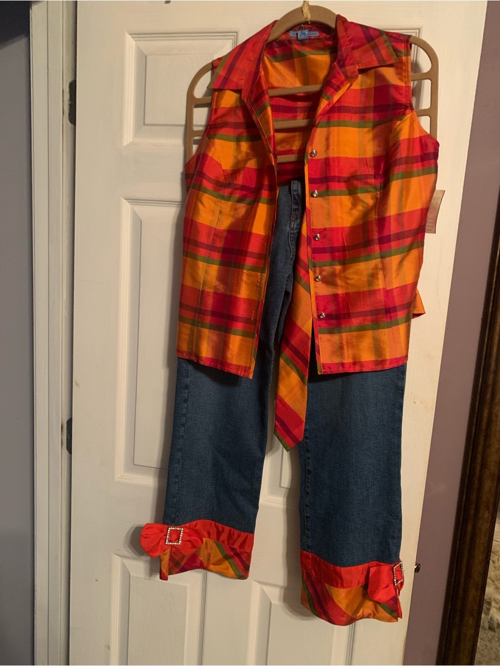 The Denim Tailor Silk Striped Shirt - Bright Pink & Orange